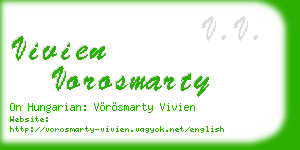 vivien vorosmarty business card